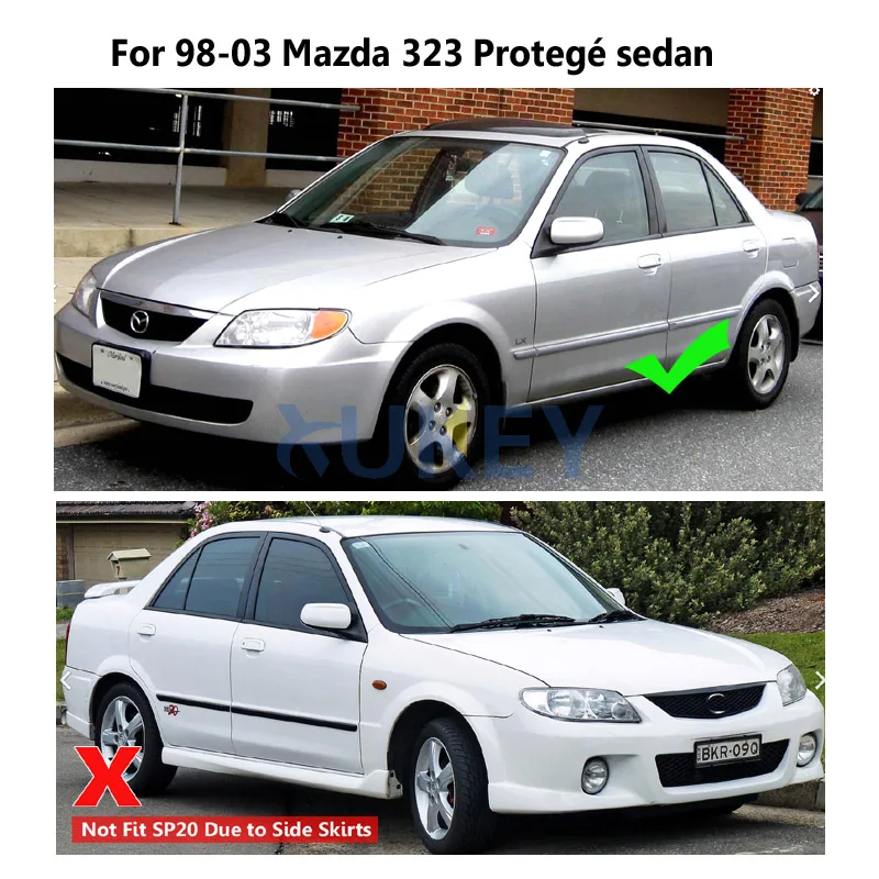 Автомобильные Брызговики для Mazda Protege 323 Форд лазер 1998-2003 брызговики брызговик крыло брызговиков 1999 2000 2001 2002