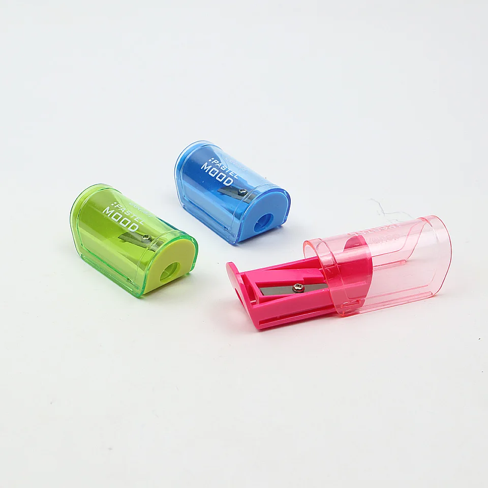 Новые Каваи ящики точилка для карандашей карамельный цвет плаcтиковые горшки Творческие подарки для детские школьные принадлежности deli0545 3 шт/лот