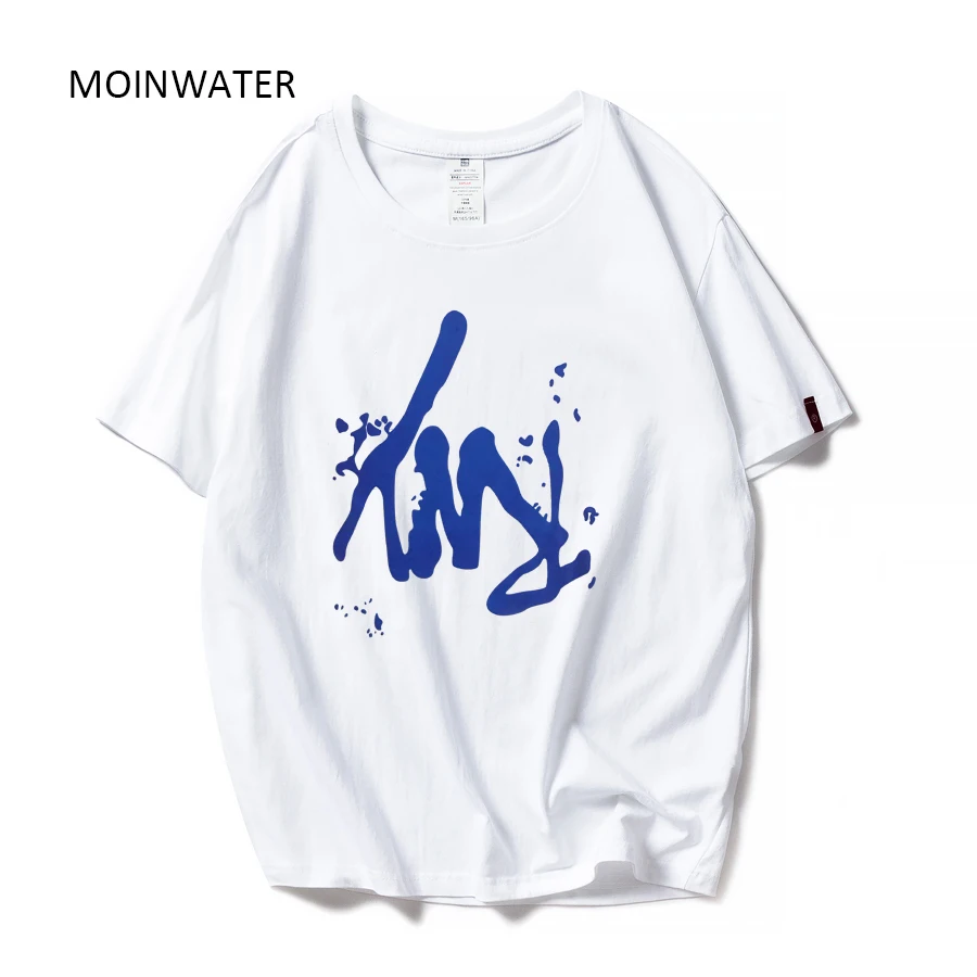 Футболка MOINWATER Женская хлопковая Повседневная модная рубашка с коротким рукавом