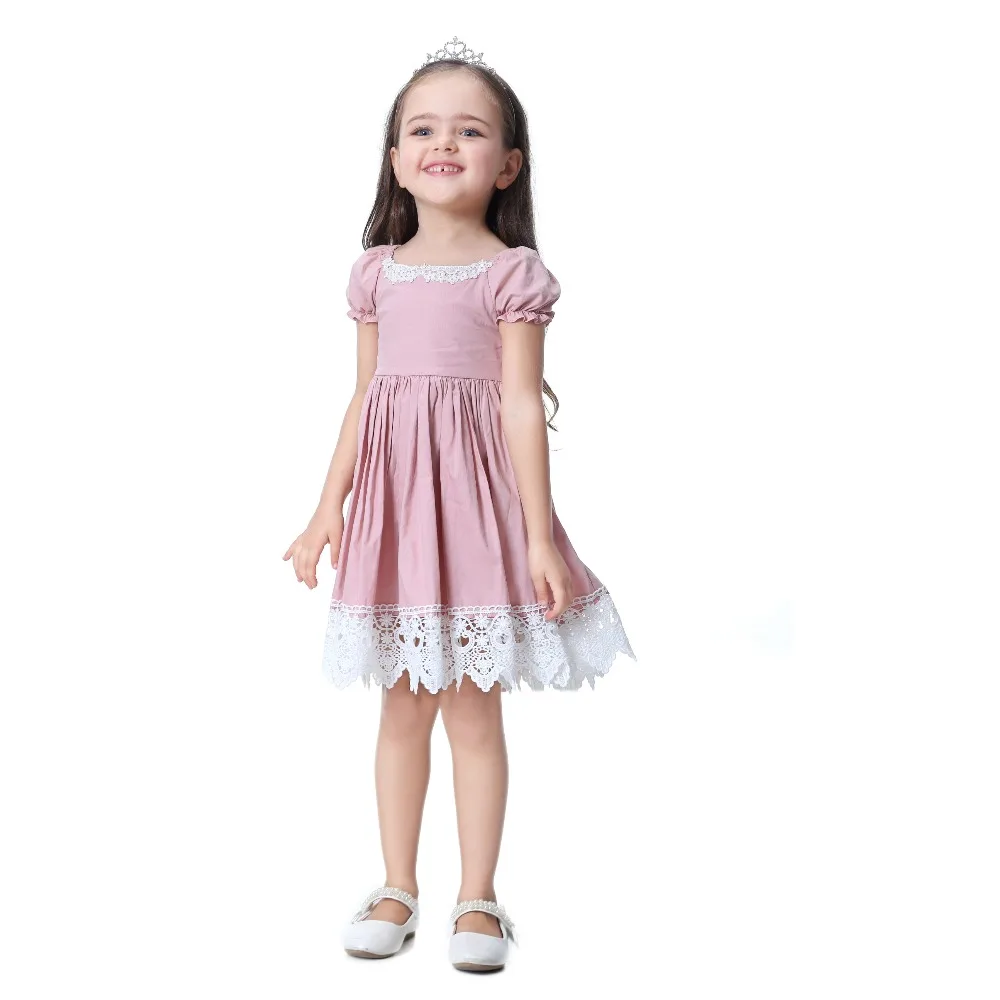 Toddler Girl Dress Solid Pink Lace Wedding Party Dress 2018 Brand Summer Princess Dresses Clothes Size 1-8 vestido infantil HTB1xBurbPgy uJjSZKzq6z jXXa4 - Toddler Girl Dress Solid Pink Lace Wedding Party Dress 2018 Brand Summer Princess Dresses Clothes Size 1-8 vestido infantil