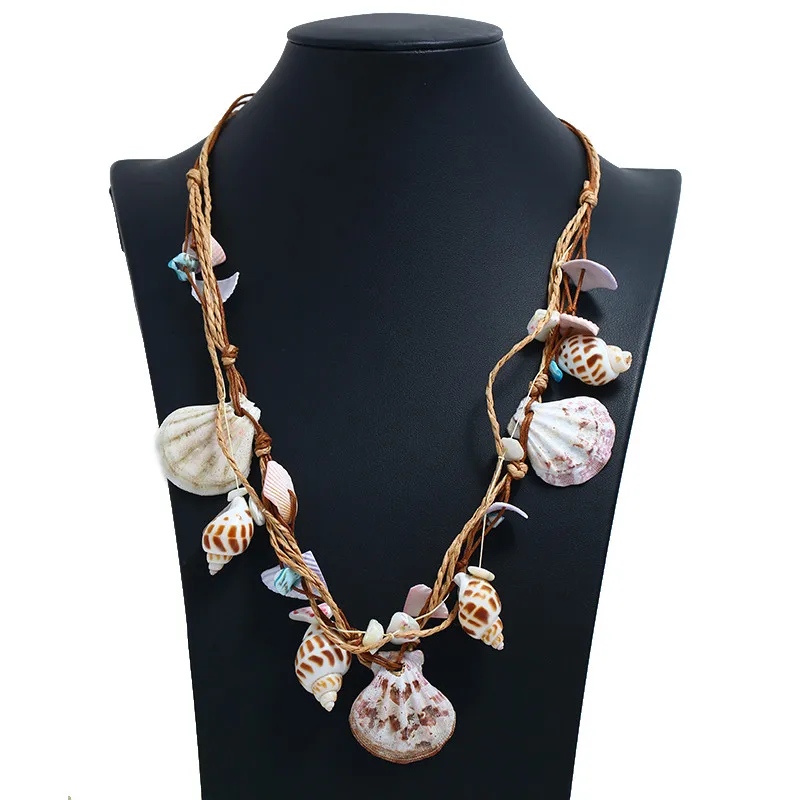 

FLDZ New Shell Pendant Metal Rope Necklace Women Personality Fashion Jewelry Beach Style Summer Accessories Pendants Necklaces
