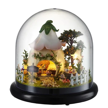 CUTEBEE Doll House Miniature DIY Dollhouse With Furnitures Wooden House For Children Birthday Gift Mood for Love Toys B015