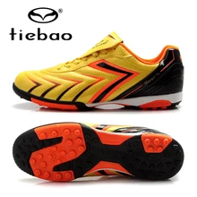 TIEBAO брендовые высококачественные профессиональные мужские и женские футбольные бутсы с подошвой TF для занятий спортом на открытом воздухе, футбольные кроссовки, европейские размеры 39-45