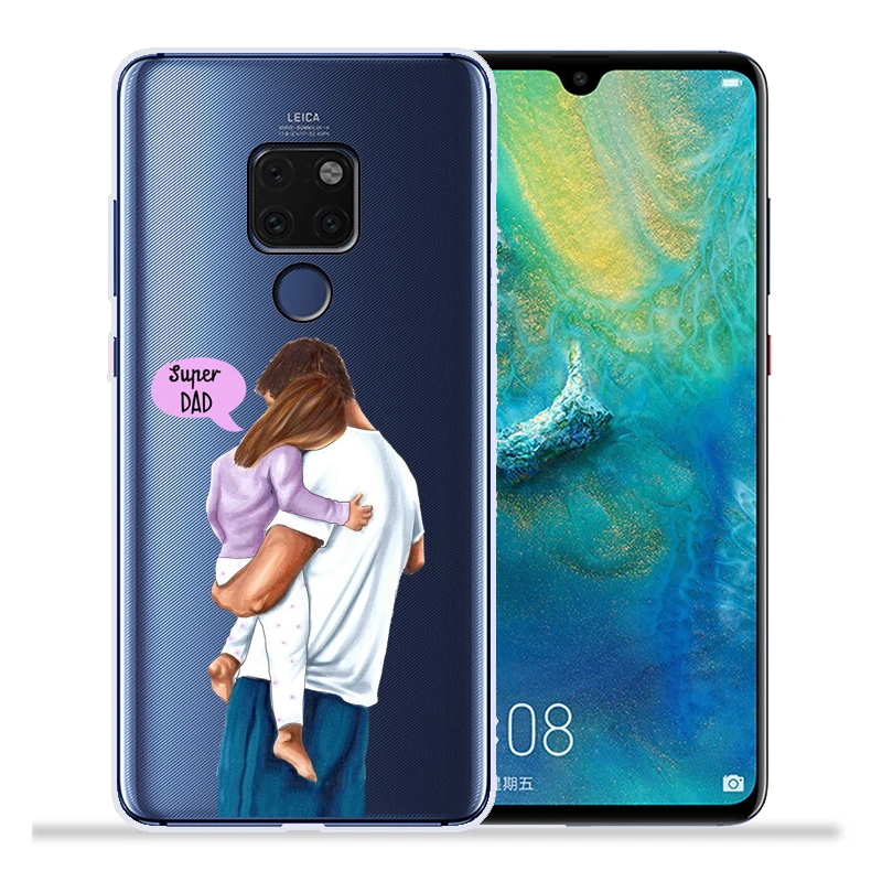 Модный чехол для телефона с изображением суперпапы мамы и дочки для huawei mate 20 Lite Pro mate 9 10 Lite Pro Nova 2 Plus Nova3 Nova3i Etui - Цвет: 06