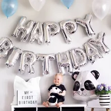 Feliz cumpleaños globo aire cartas Alphabe Ramadán de Globos de juguete para niños boda fiesta cumpleaños de helio Globos globo para fiesta