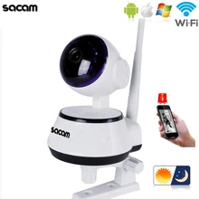 Sacam CCTV Home Security Wifi wireless IP Camera Pan/Tilt HD 720p IR cut Night Vision with two-way audio PTZ Network webcam