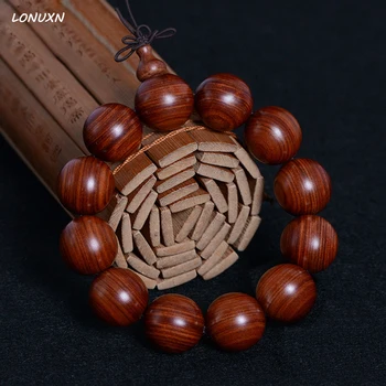 

4 styles Charming Luxury Buddhist Buddha Meditation Prayer red Sandalwood Beads Rope Rosewood Bracelet boyfriend gift