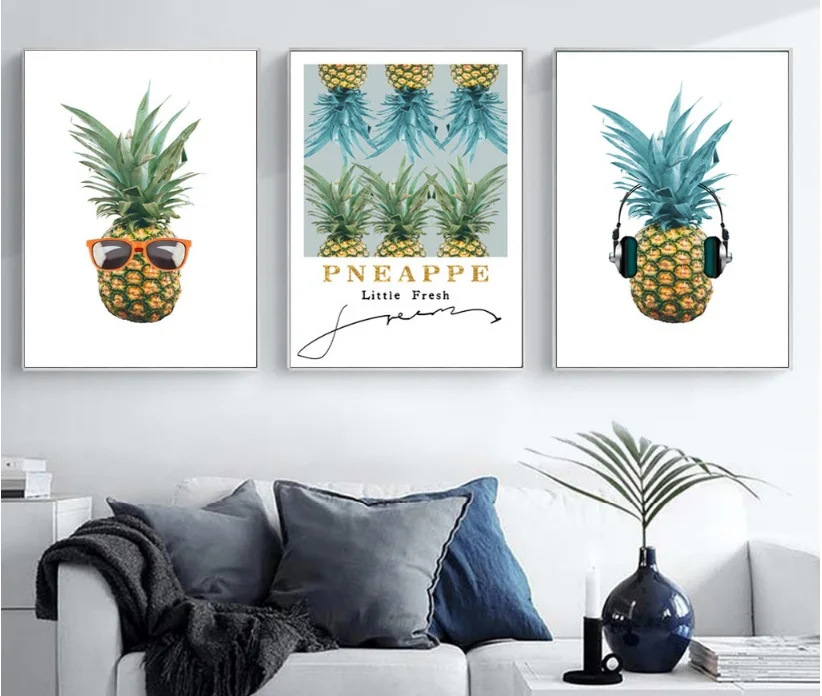 Nordic-Fresh-Fruit-Pineapple-Decorative-Paintings-Wall-Art-Print-Picture-Canvas-Painting-Poster-for-Living-Room (1)