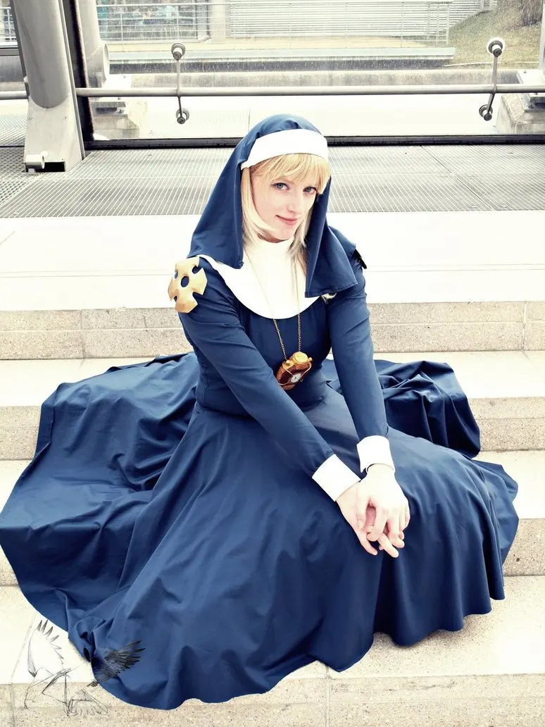 Custom Made Rosette Christopher Cosplay Costume Blue Dress From Japanese Anime Chrono Crusade