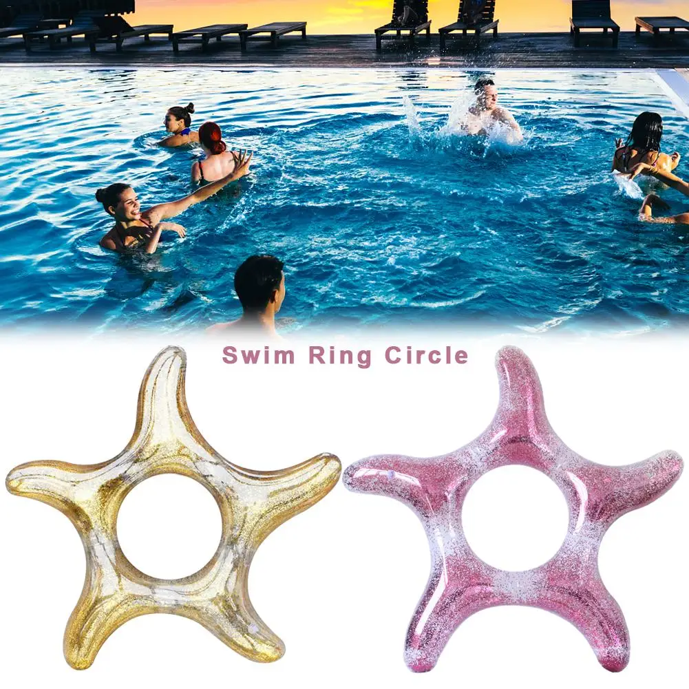 Надувное кольцо для плавания, игрушки для воды, бассейн для взрослых, надувной круг в форме морской звезды, летний надувной буй, спасательный буй