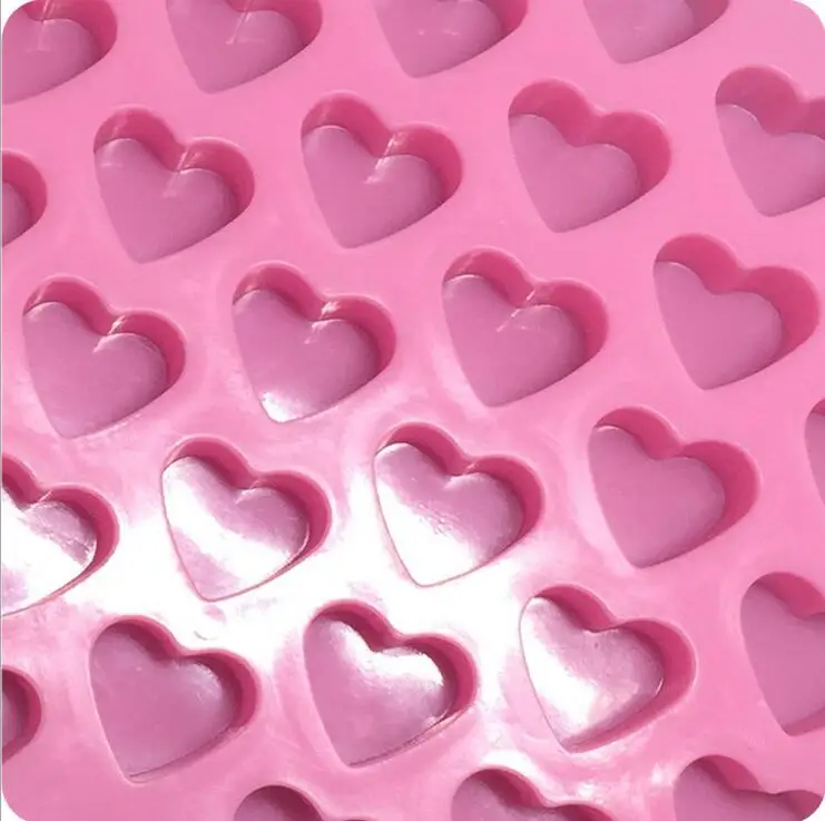 500pcsHeart shaped силиконовая форма для выпечки в форме цветка Управление по