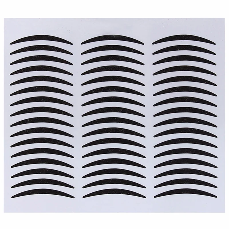 

Adomaner 1440Pcs Black S Double Eyelid Sticker Dual-Eyelid Eyeshadow One Side Adhesive Eyelift Tape Technical Makeup Tools