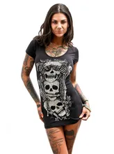 Women Skull Printing Sexy Dresses 2017 New Arrivals Night Club Dress Shot Sleeve Casual Style Sexy Clubwear XXXL Plus Size