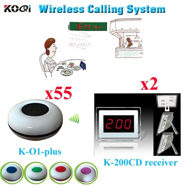 K-200CD+O1-plus 2+55 Wireless Call System