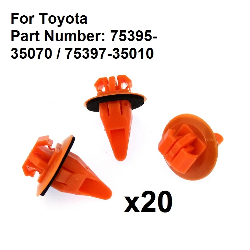 QTY 20: For Toyota Wheel Flare Moulding Clip  35010 -in Auto .