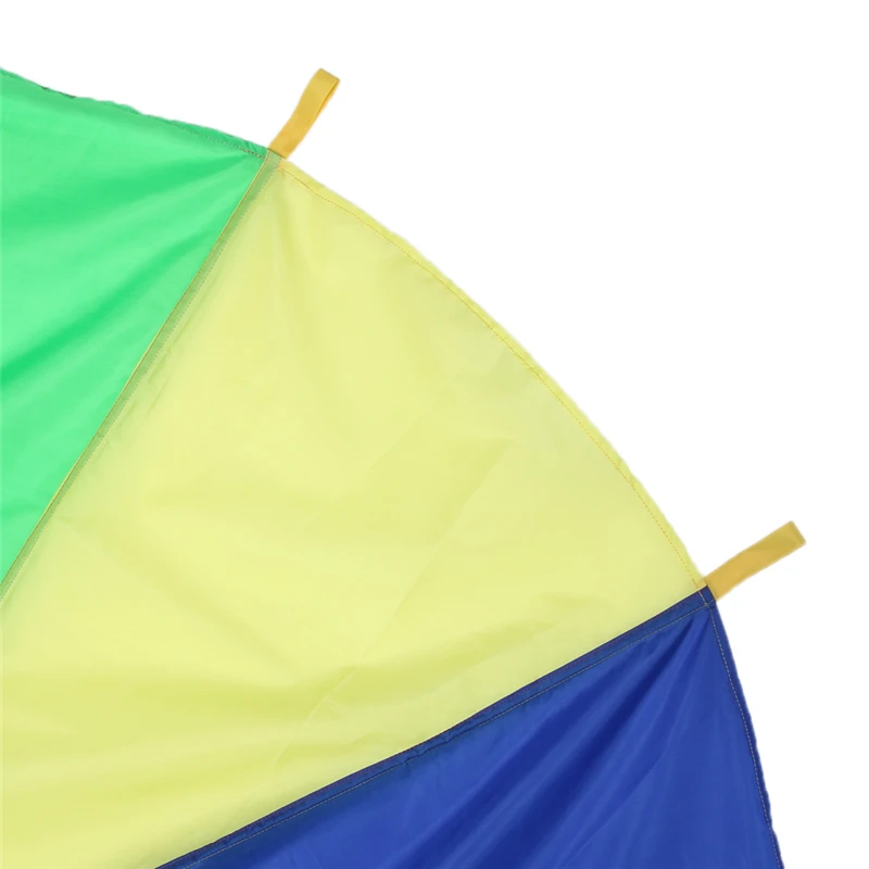 Диаметр 2 м детский спортивный уличный Радужный зонтик Парашютная игрушка для развития на открытом воздухе игрушка для прыжков-мешок для игры на открытом воздухе