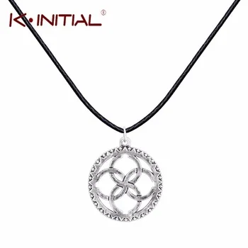 Kinitial Antique Svadebnik Silver Slavic Pendants Necklaces Soul God Runes Fashion Circle Link Charms Wedding Necklace Jewelry