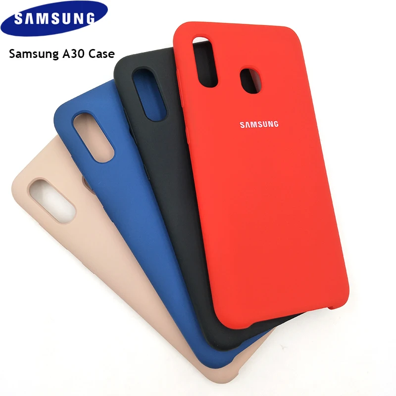 

Original Samsung A30 Fashion Silicone Case Silky Phone Cover For Galaxy A 30 Ultra-Thin Full Protective Soft Back Housing Case