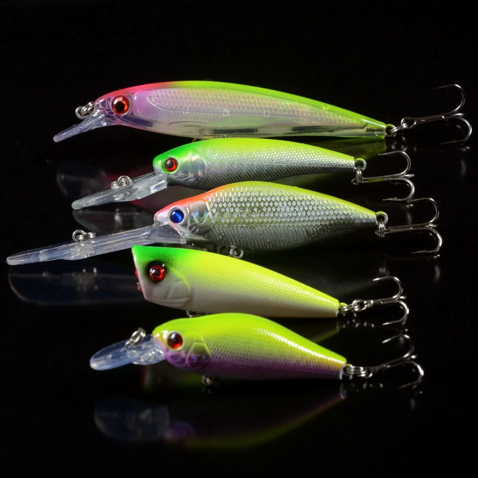 New Fishing Lures Mixed 5 Different Models Hard Baits 5pcs/Set High