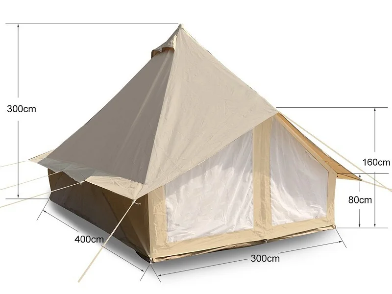 tulip tent size