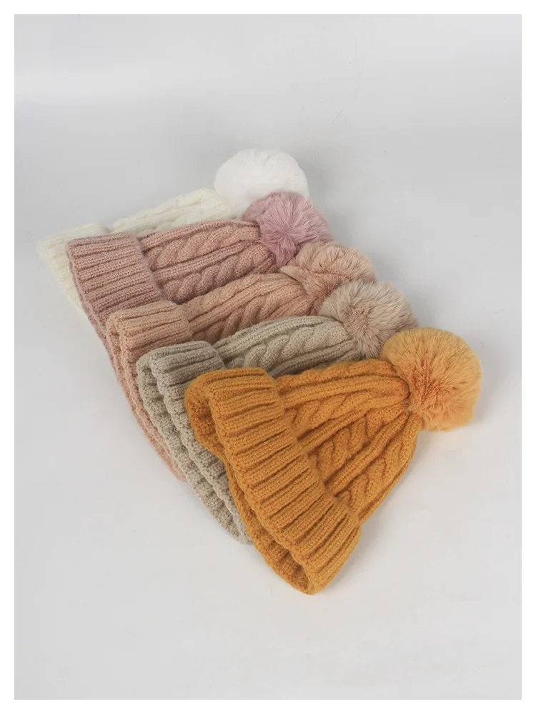VISROVER/10 цветов, осенне-зимние однотонные шерстяные/Акриловые шапки, новые женские кашемировые теплые шапки, Повседневная Высококачественная мягкая ручная работа