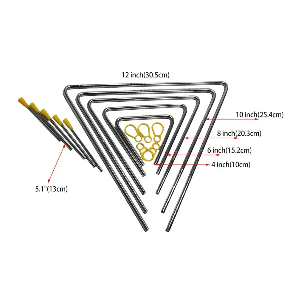 Металлический треугольник с палкой ритм раннее образование музыкальное обучение ударный инструмент игрушка для детей студентов детского сада