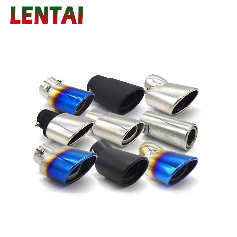 Выхлопная труба LENTAI для Toyota Nissan Ford Chevrolet Peugeot Fiat Suzuki хромированная нержавеющая