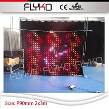 СВЕТОДИОДНЫЙ видеоэкран HD P9CM 2x3 м на крыше потолка свет звезд этап используется светодиодный дисплей Видение фоне