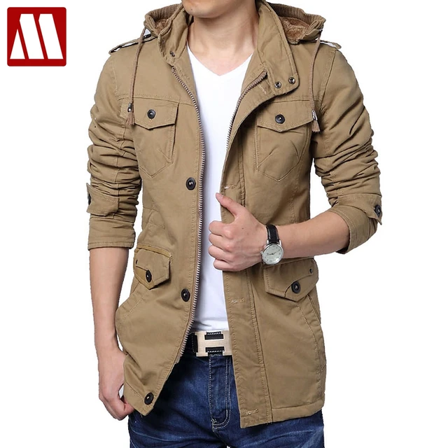 Winter Jacket Men Big size Cotton Jackets Man Hoody Collar