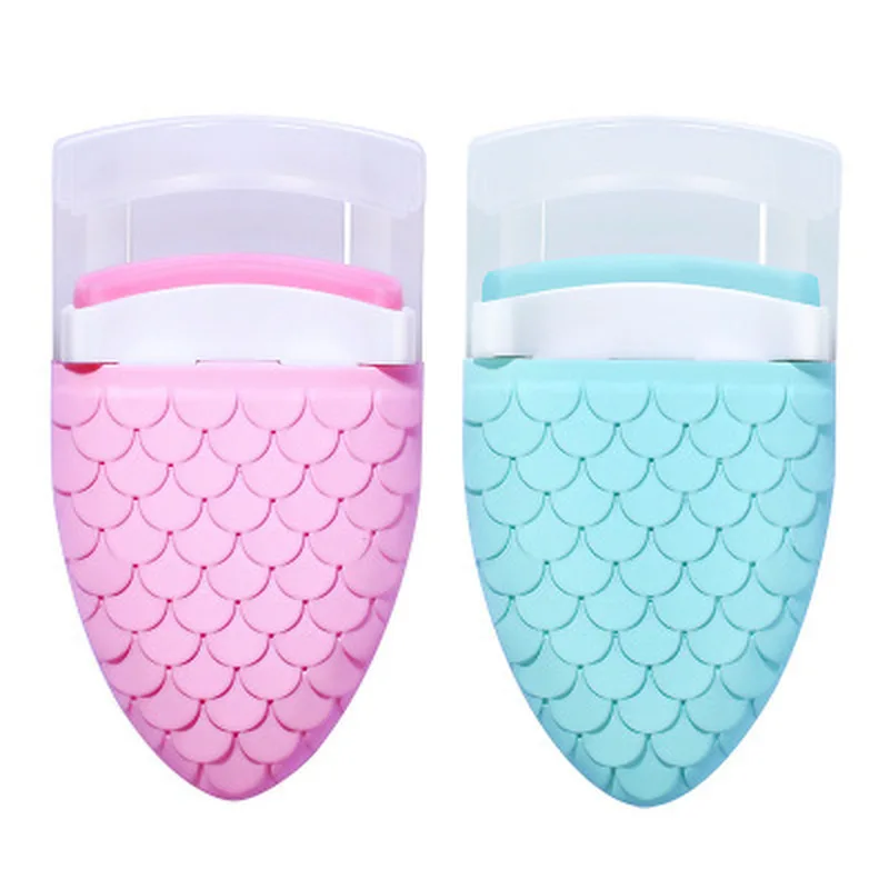 

Mini Eyelash Curler Fish Tail Design Pocket Makeup Eyelash Clip Tweezers Portable Makeup Tool