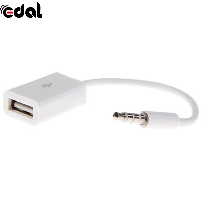 EDAL Jack 3,5 AUX аудио разъем к USB 2,0 конвертер USB Aux кабели шнур для автомобиля MP3 динамик U диск USB флэш-накопитель аксессуары