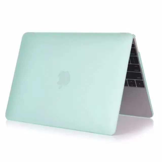 3в1 прозрачный кристалл/матовый чехол для Macbook air 11/13 Pro 13/15 Pro retina 12 13 15 + пленка для клавиатуры + пленка для экрана