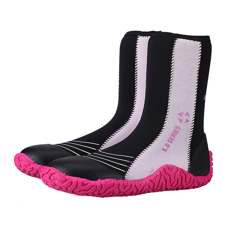 

DIVE & SAIL DS-016 5mm Ladies/Men Neoprene Zipper Wetsuit Boots for Surfing Kayaking Sailing Jetski