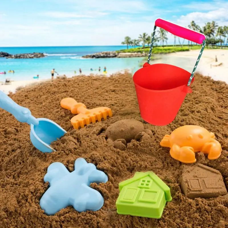 Детское ведро для душа для ванной, Пляжная игрушка, складной ручной силиконовый бочонок, заливающий воду, песок, популярный подарок для детей