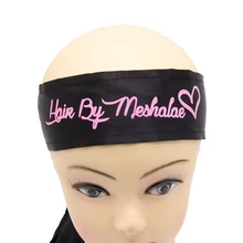 Ободок для волос на заказ, фланелевая повязка на голову, Женский атласный шарф для волос, повязка на голову, Женские аксессуары