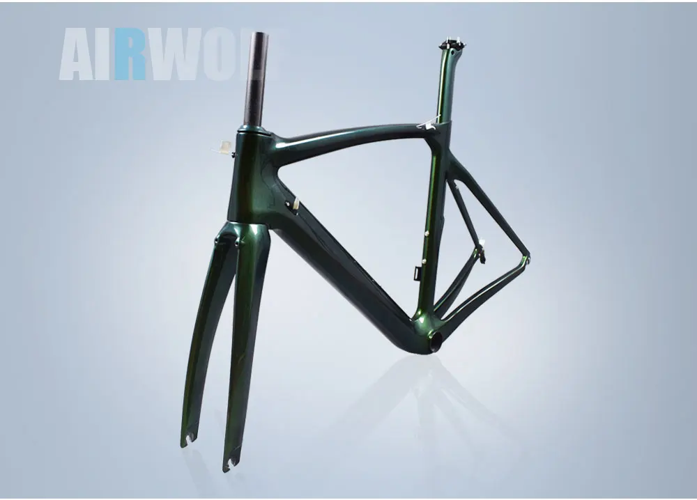 Cheap 2018 carbon bike chameleon frame matte or glossy finish carbon road frame BB386 carbon frame road airwolf Chinese carbon frames 11