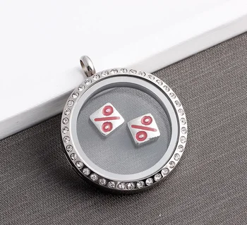 

Free Shipping, 20pcs Alloy % Symbol Floating Charms Fit For Lockets, Gifts