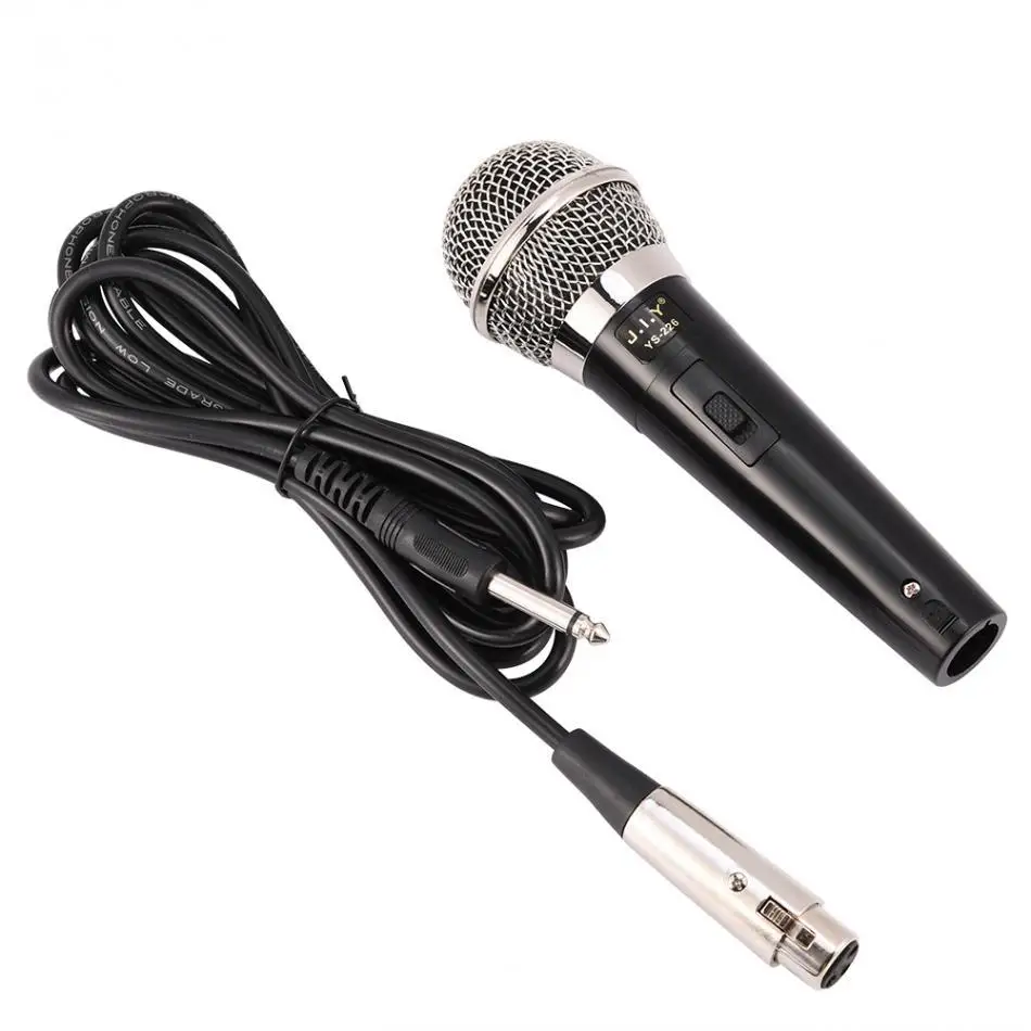 

BEESCLOVER Professional Handheld Wired Dynamic Microphone Clear Voice for Karaoke Vocal Music Performance r20