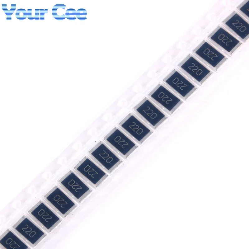 

50 pcs 2512 SMD Chip Resistor 22 ohm 22R 220 1W 5% Electronic Passive Component