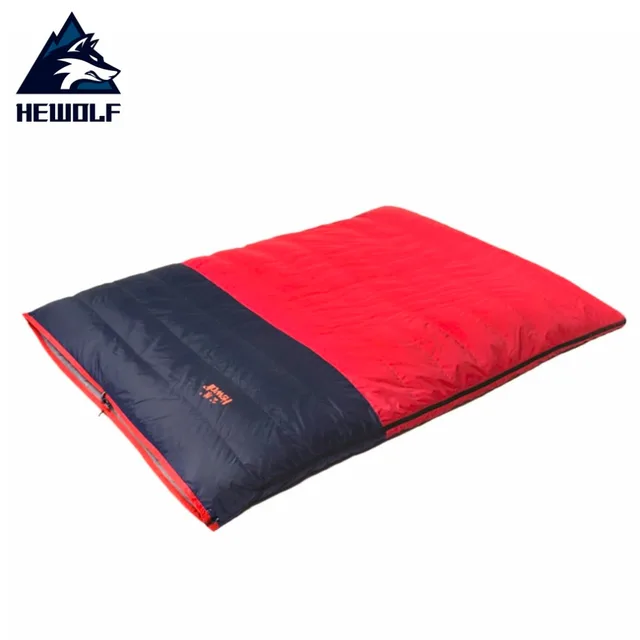 Hewolf Outdoor Warm Double Sleeping Bag Winter Detachable Hewolf Outdoor Warm Double Sleeping Bag Winter Detachable Bags For Camping Hiking Thicken Envelope