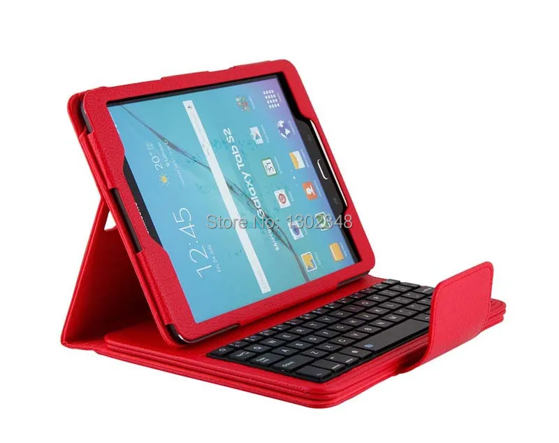 Съемный беспроводной Bluetooth русский/Иврит/Испанский клавиатура стенд из искусственной кожи чехол для samsung Galaxy Tab S2 9,7 T810 T815