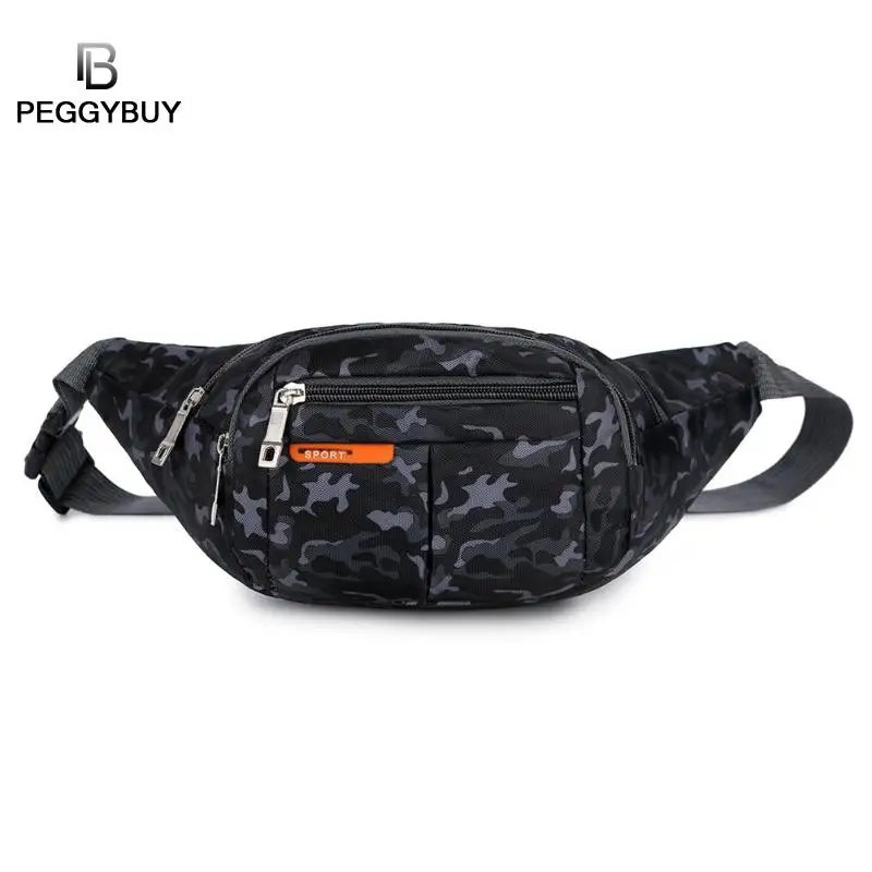 

Women Men Casual Fashion Waterproof Camo Print Shoulder Bags Unisex Nylon Multi-function Waist Fanny Packs Chest Crossbody Bags