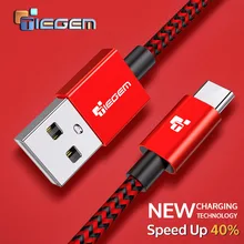 

TIEGEM USB Type C 3.1 Cable Nylon Fast Charging Data Cable USB Type-C Charger Cable for Nexus 5X 6P OnePlus 2 ZUK Z1 Z2 USB-C