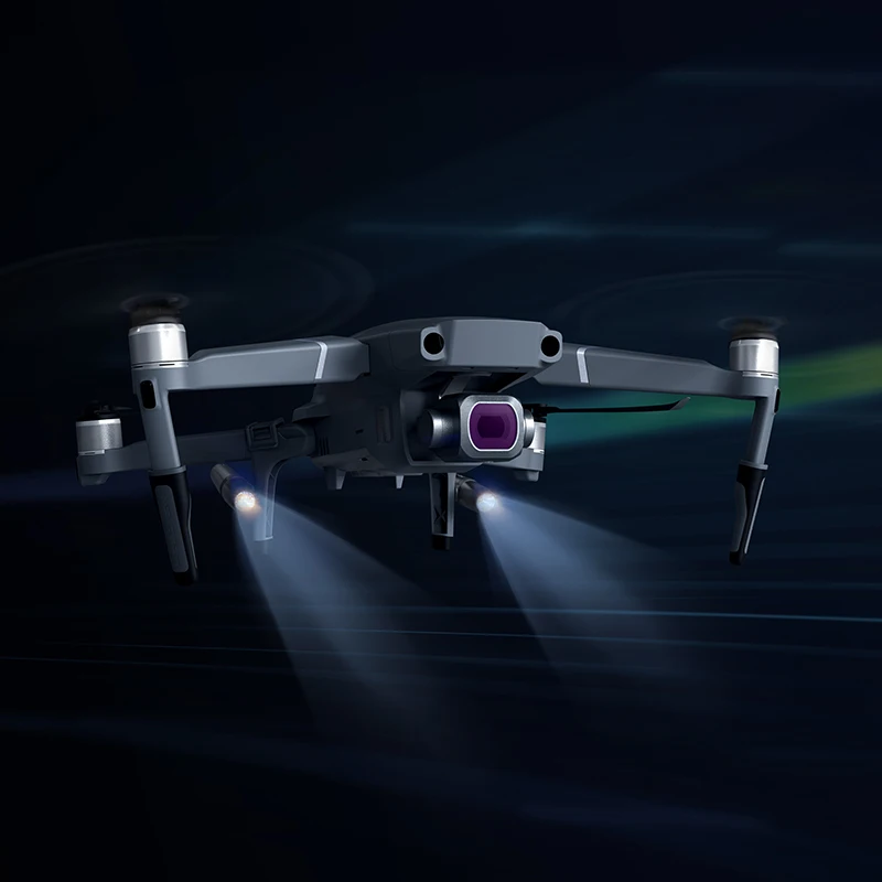 PGYTECH светодиодный фонарь для ночных полетов и посадочная шестерня, расширитель высоты, защита ног для DJI Mavic 2 Pro/ZOOM Drone, аксессуары