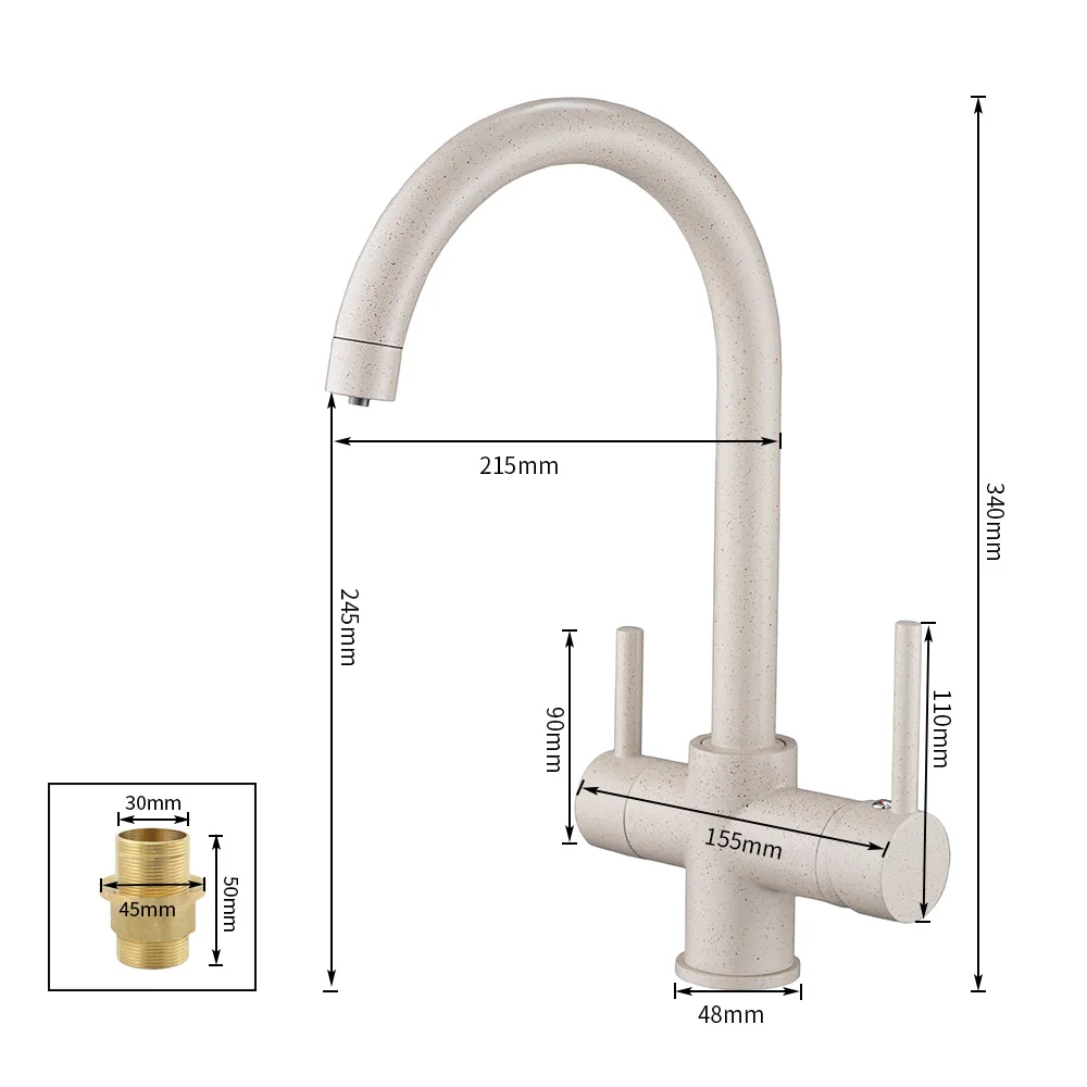  Kitchen Faucets Waterfilter Taps Kitchen Faucets Mixer Drinking Water Filter Faucet Kitchen Sink Ta - 32877075433
