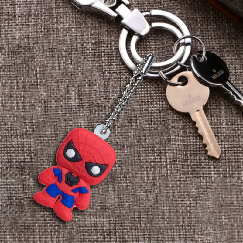 New 1pcs Ant Man and Wasp Ball Chain Anime Keychain Cartoon Hero Key Cover DIY Key Ring Kids Toys Trinkets Party Gift