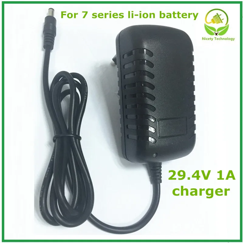 

29.4V1A lithium Li-ion/Li-polymer battery charger for 24V 7series lithium battery pack charger good quality
