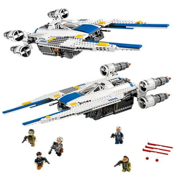 

In Stock 05054 Star Wars Series The Rebel U-Wing Fighter Mobile Building Blocks 679Pcs Bricks Toys Compatible with bela 75155