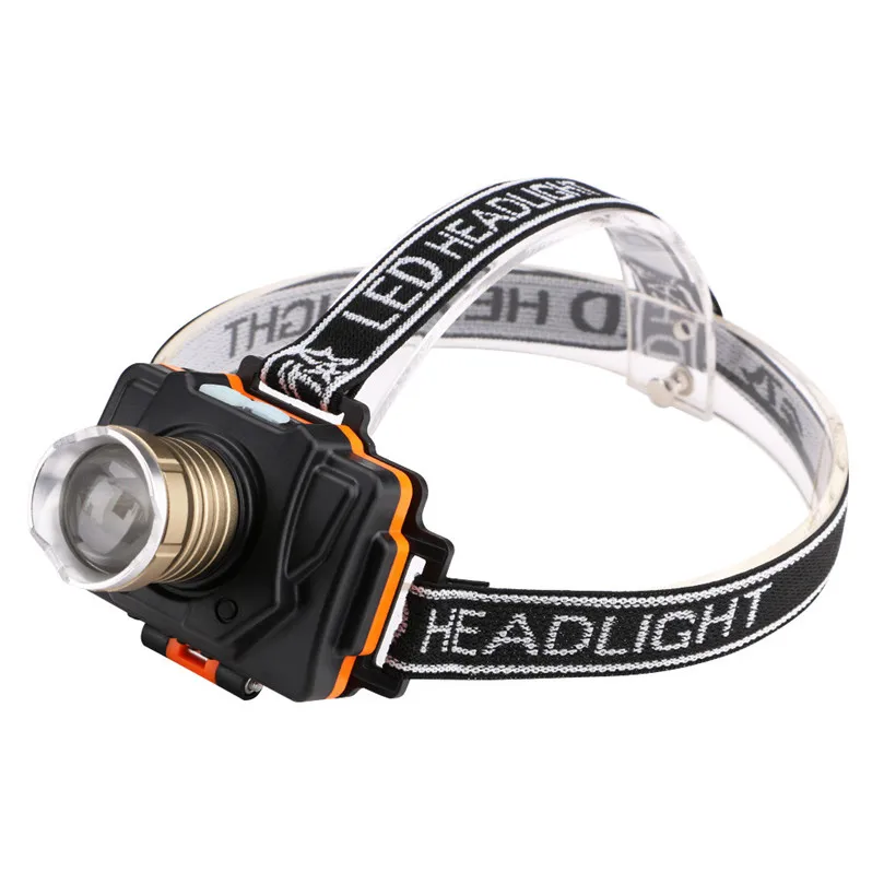 led Headlamp XML  LIGHT Micro USB Rechargeable led headlight Flashlight Head Torch lamp Built-in rechargeable battery 4