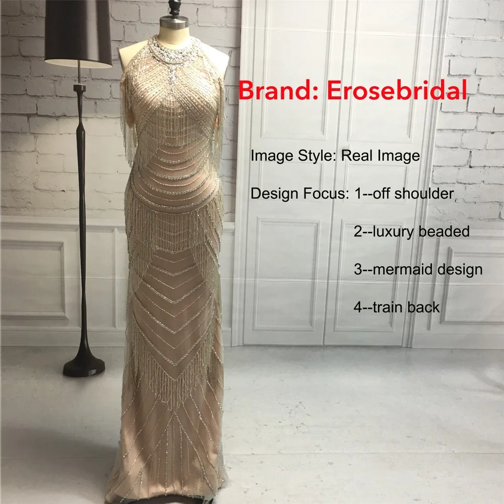 New Autumn 2019 Evening Dress Long Mermaid Beading Evening Gowns Luxury Beaded Design robe de soiree In Stock 48 Hours Shipping New Autumn 2019 Evening Dress Long Mermaid Beading Evening Gowns Luxury Beaded Design robe de soiree In Stock 48 Hours Shipping